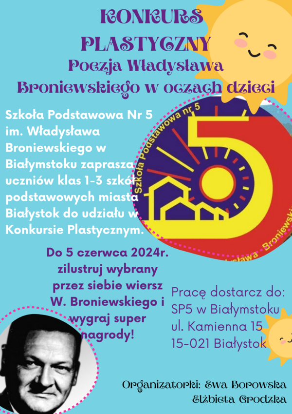 Plakat informujący o konkursie plastycznym