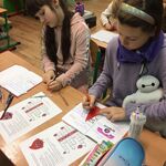 Uczniowie biorący udział w programie - podczas zajęć