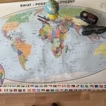 Tydzień Edukacji Globalnej w naszej szkole - mapa świata