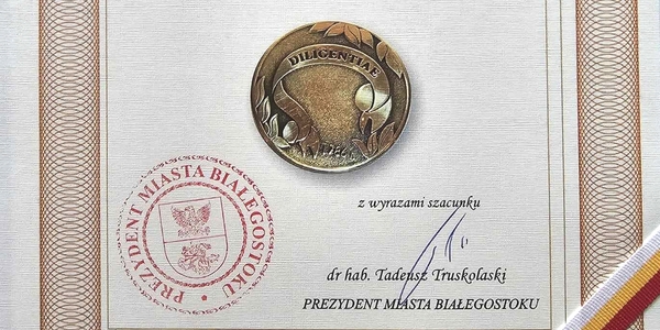 Dyplom "Diligentiae - za pilność"