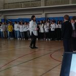 Klasa prezentuje pieśń patriotyczną