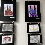 Wystawa sześciu przykładowych prac uczniów