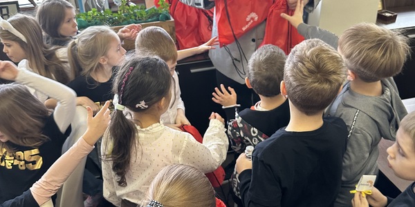 Spotkanie uczniów z prezydentem Tomaszem Klimem
