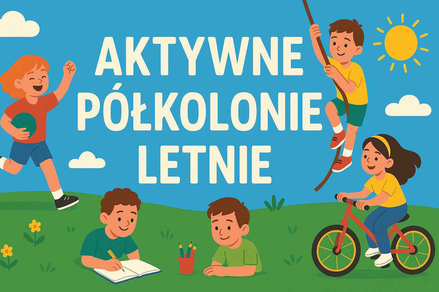 Baner aktywnych półkolonii letnich