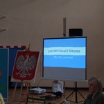 Widok ekranu z prezentacją multimedialną
