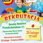Plakat o rekrutacji w SP5 Białystok