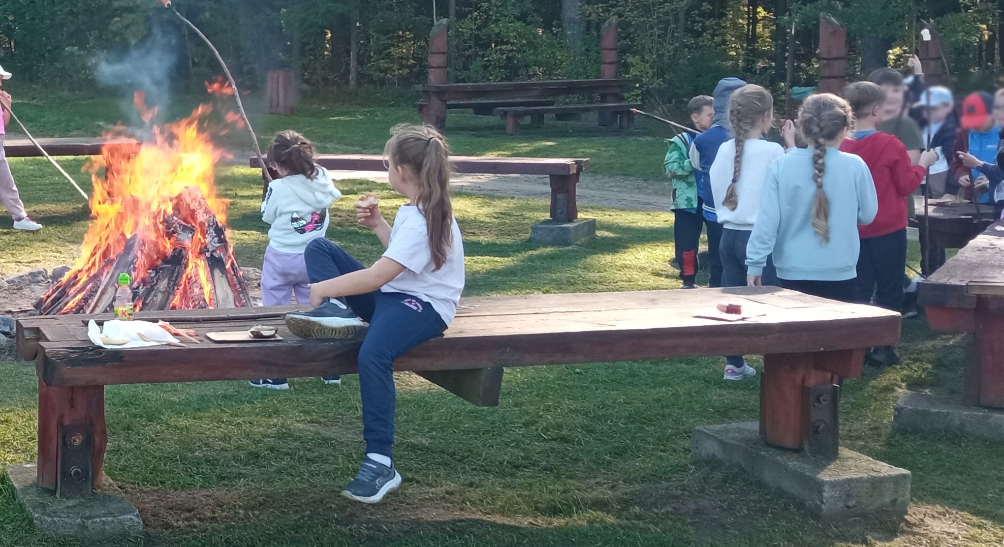 Ognisko na wycieczce