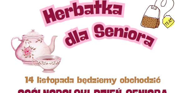 Herbatka dla Seniora - napis